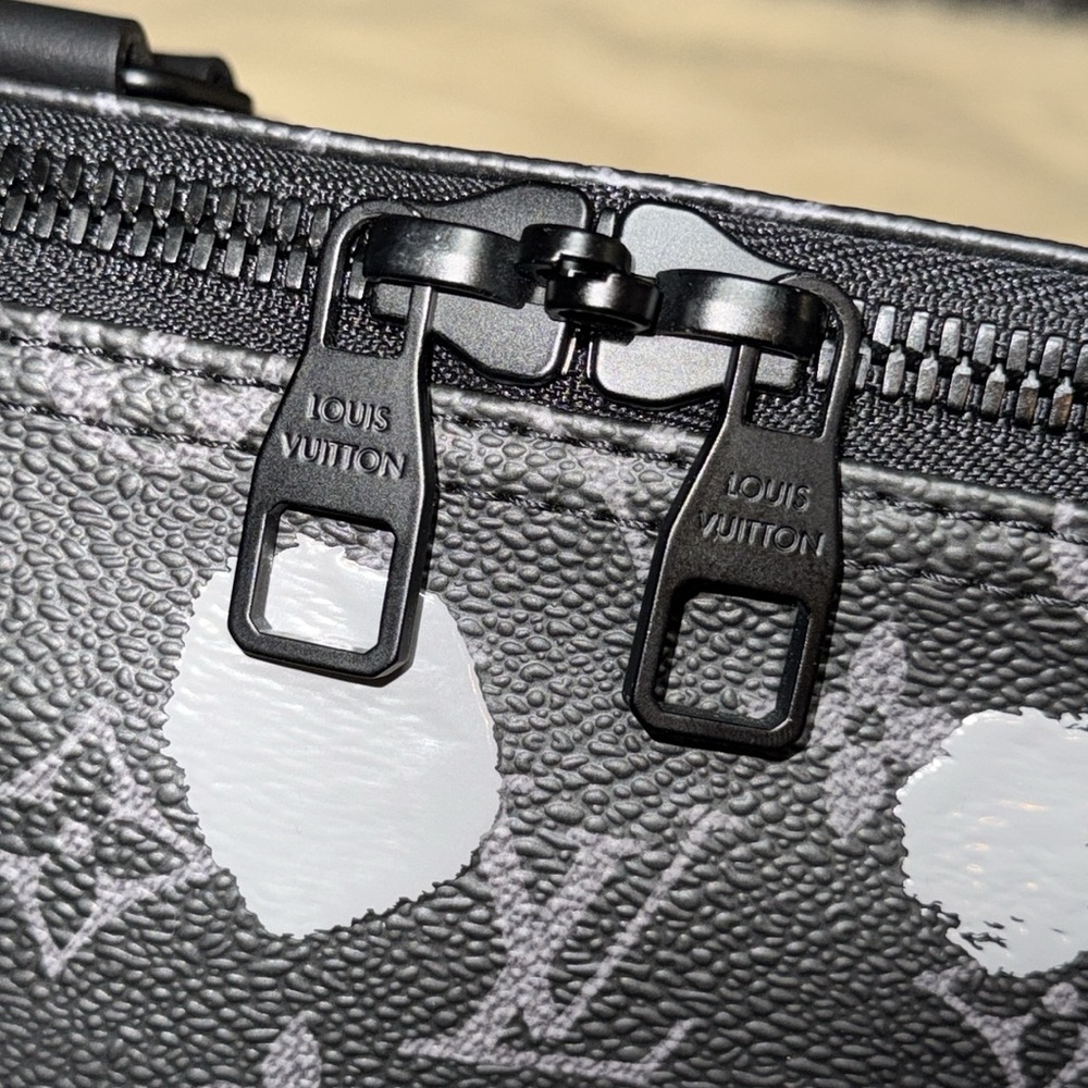 Louis Vuitton kusama eclipse monogram dots keepall 55 Travel duffle Bag suitcase - Picture 12 of 16